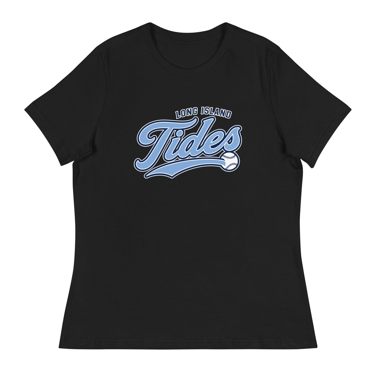 Performance | Women's Relaxed T Shirt | Long Island Tides Baseball | Athletics Logo