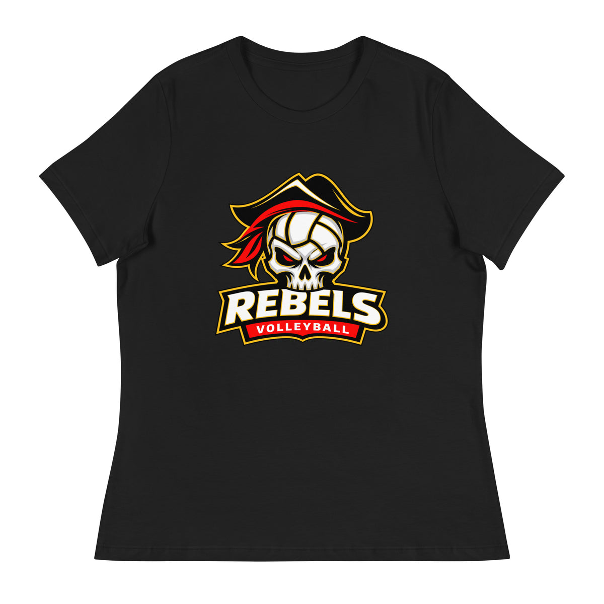 Performance | Women's Relaxed T Shirt | Rebels Volleyball Club | Apex Logo