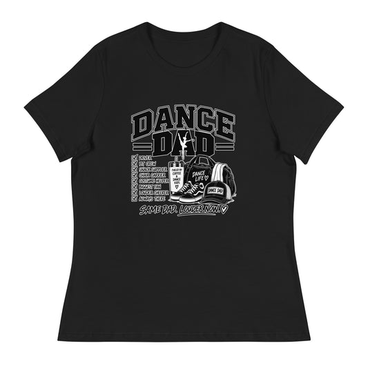 Performance | Women's Relaxed T Shirt | Dance Life | Dad Crest Logo