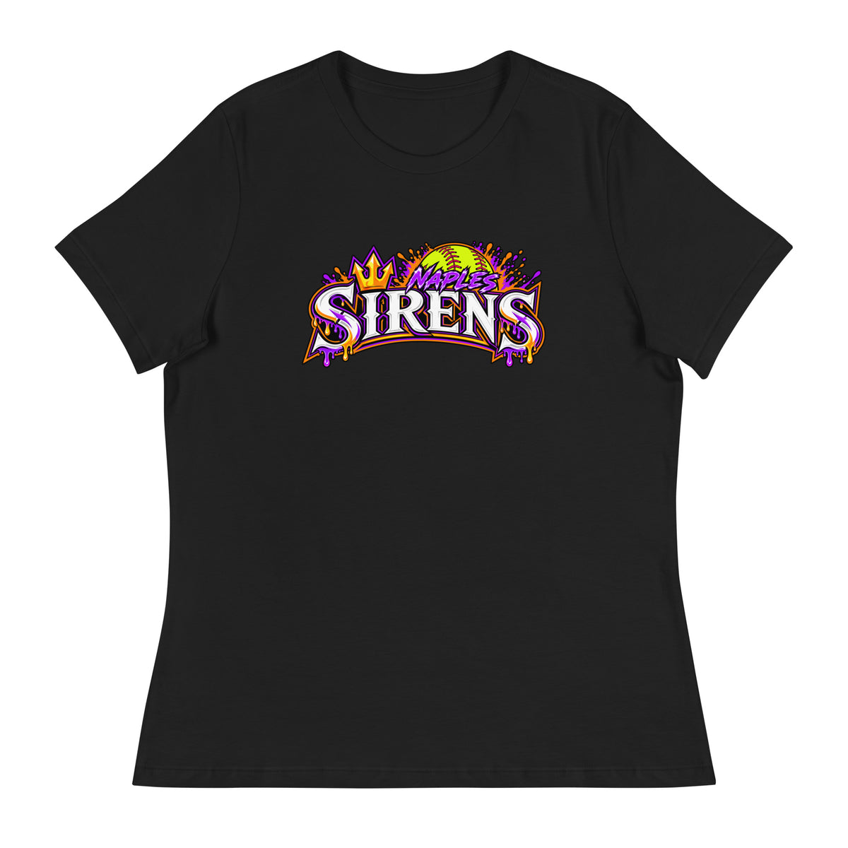 Performance | Women's Relaxed T Shirt | Naples Sirens | Emblem Logo