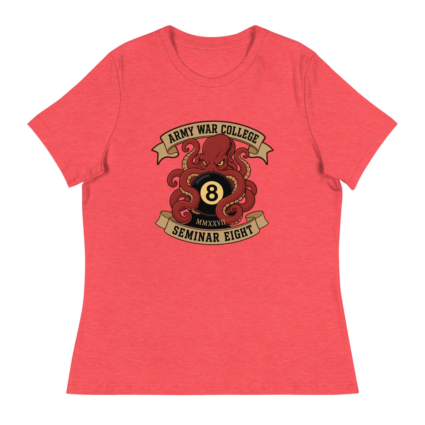 Performance | Women's Relaxed T Shirt | Army War College (Seminar 8) | Crest Logo