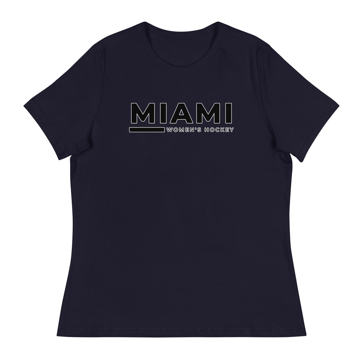 Performance | Women's Relaxed T Shirt | Miami Women's Hockey | Lettermark Logo