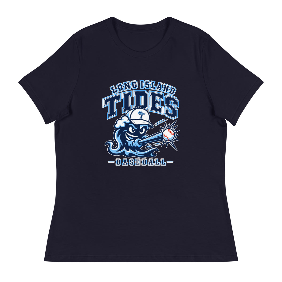 Performance | Women's Relaxed T Shirt | Long Island Tides Baseball | Valor Logo