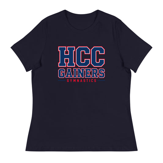 Performance | Women's Relaxed T Shirt | HCC Gymnastics | Vanguard Logo