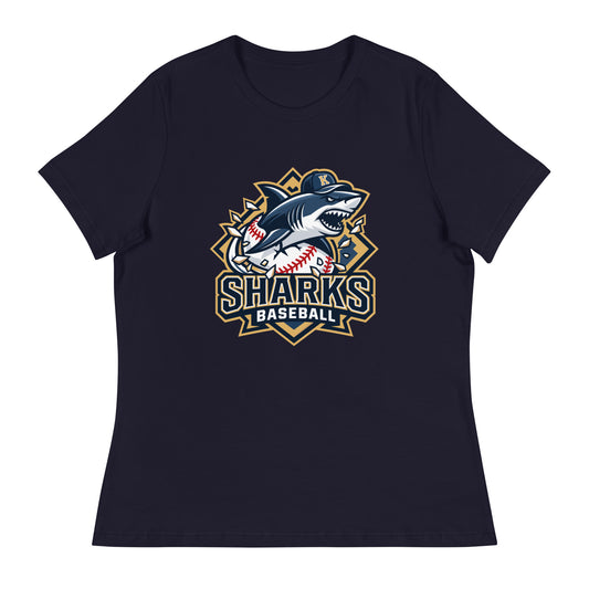 Performance | Women's Relaxed T Shirt | Sharks Diamond Sports | Valor Logo