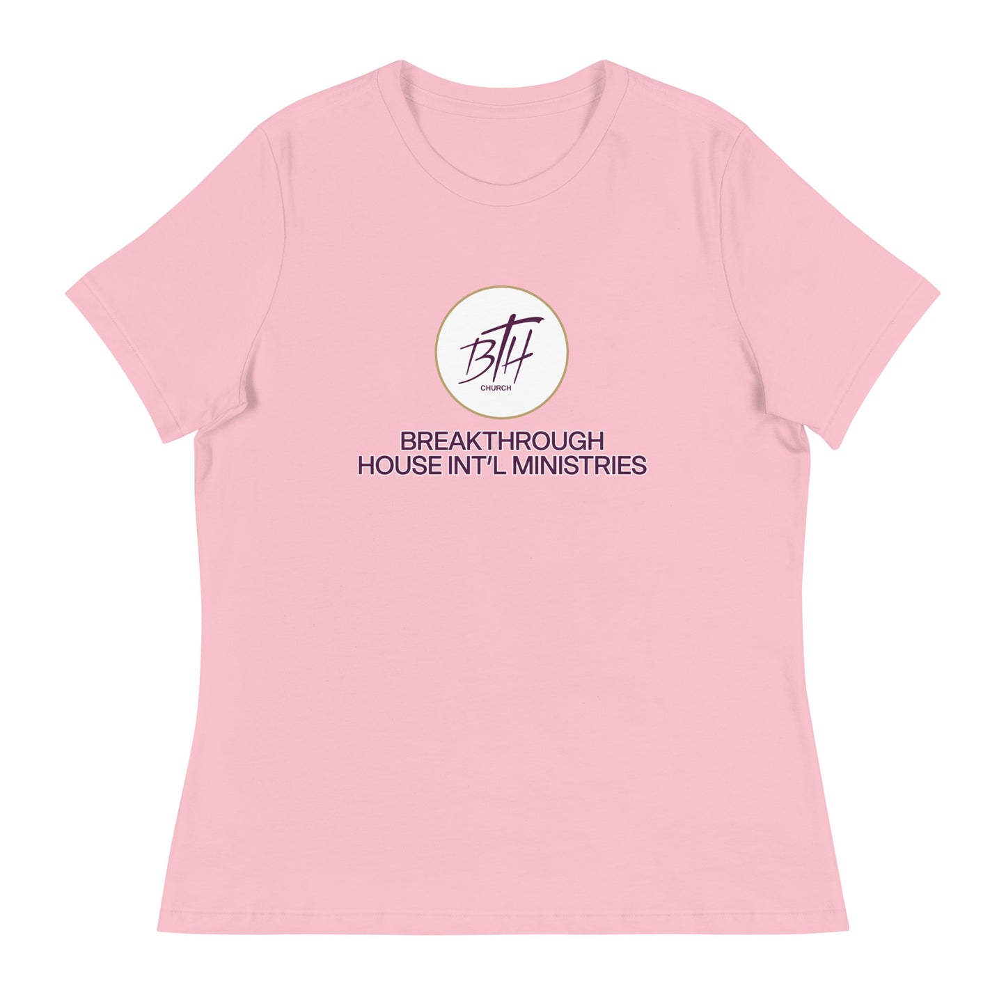 Performance | Women's Relaxed T Shirt | Breakthrough House International Ministries | Crest Logo