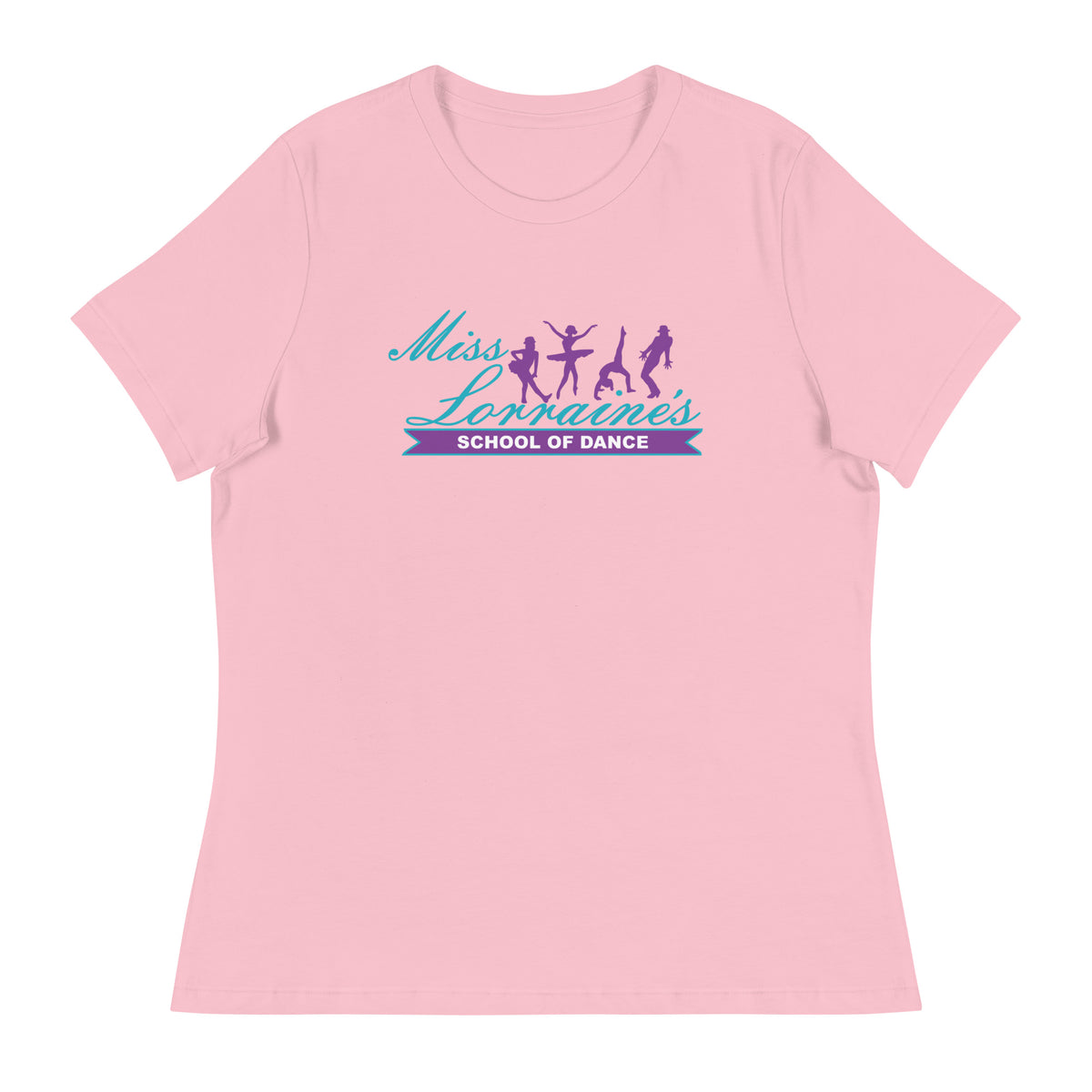 Performance | Women's Relaxed T Shirt | Miss Lorraine’s School of Dance | Crest Logo