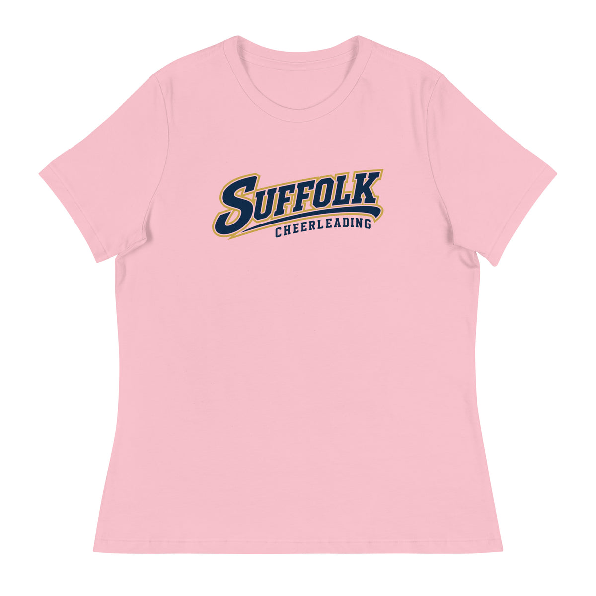 Performance | Women's Relaxed T Shirt | Suffolk University Cheerleading | Athletics Logo