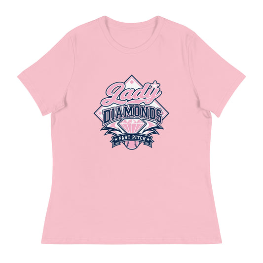 Performance | Women's Relaxed T Shirt | Lady Diamonds | Emblem Logo