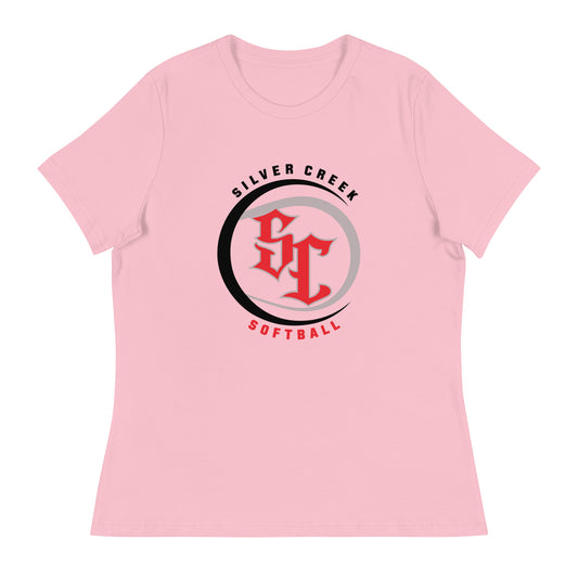 Performance | Women's Relaxed T Shirt | Silver Creek 12U Schreiber | Emblem Logo