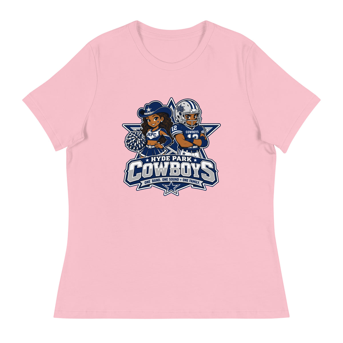 Performance | Women's Relaxed T Shirt | Hyde Park Cowboys | Vanguard Logo