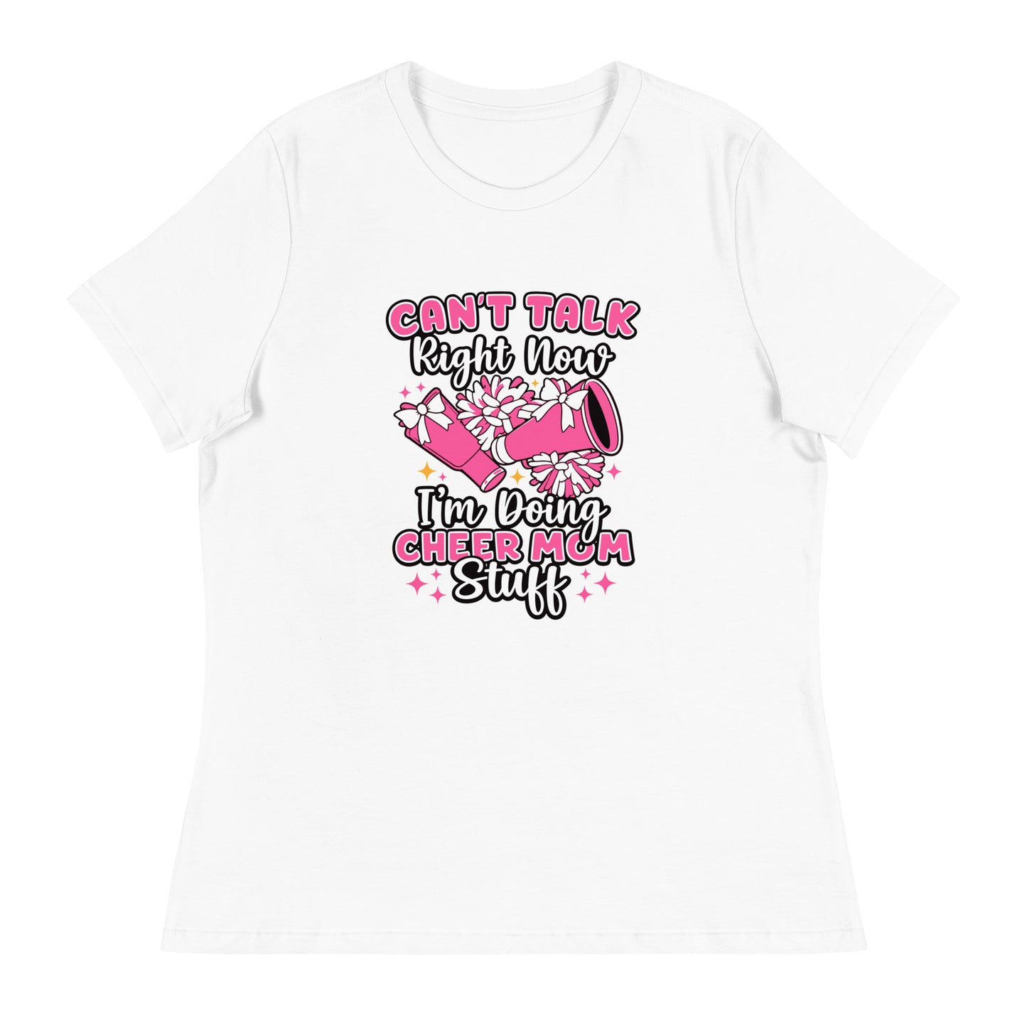 Performance | Women's Relaxed T Shirt | Sunset Surge All-Star Cheerleading | Modern Script Logo
