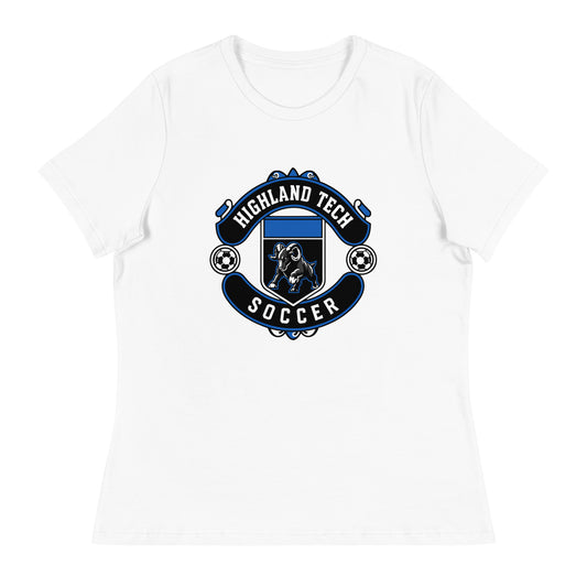Performance | Women's Relaxed T Shirt | Highland Soccer | Emblem Logo