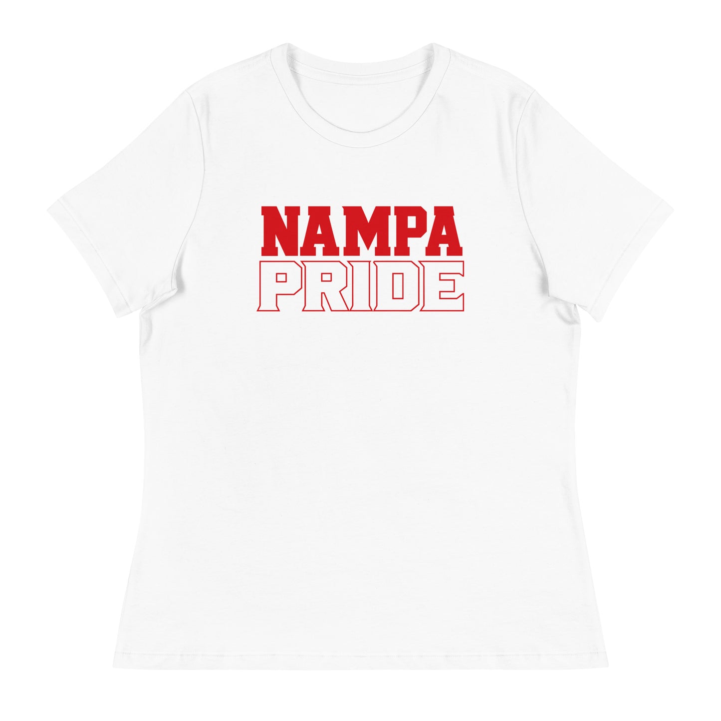 Performance | Women's Relaxed T Shirt | Nampa Pride | Letter Mark Logo