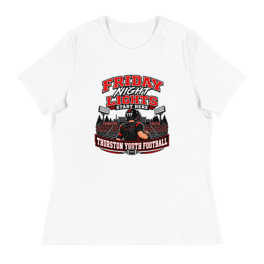 Performance | Women's Relaxed T Shirt | Thurston Youth Football | Vanguard Logo