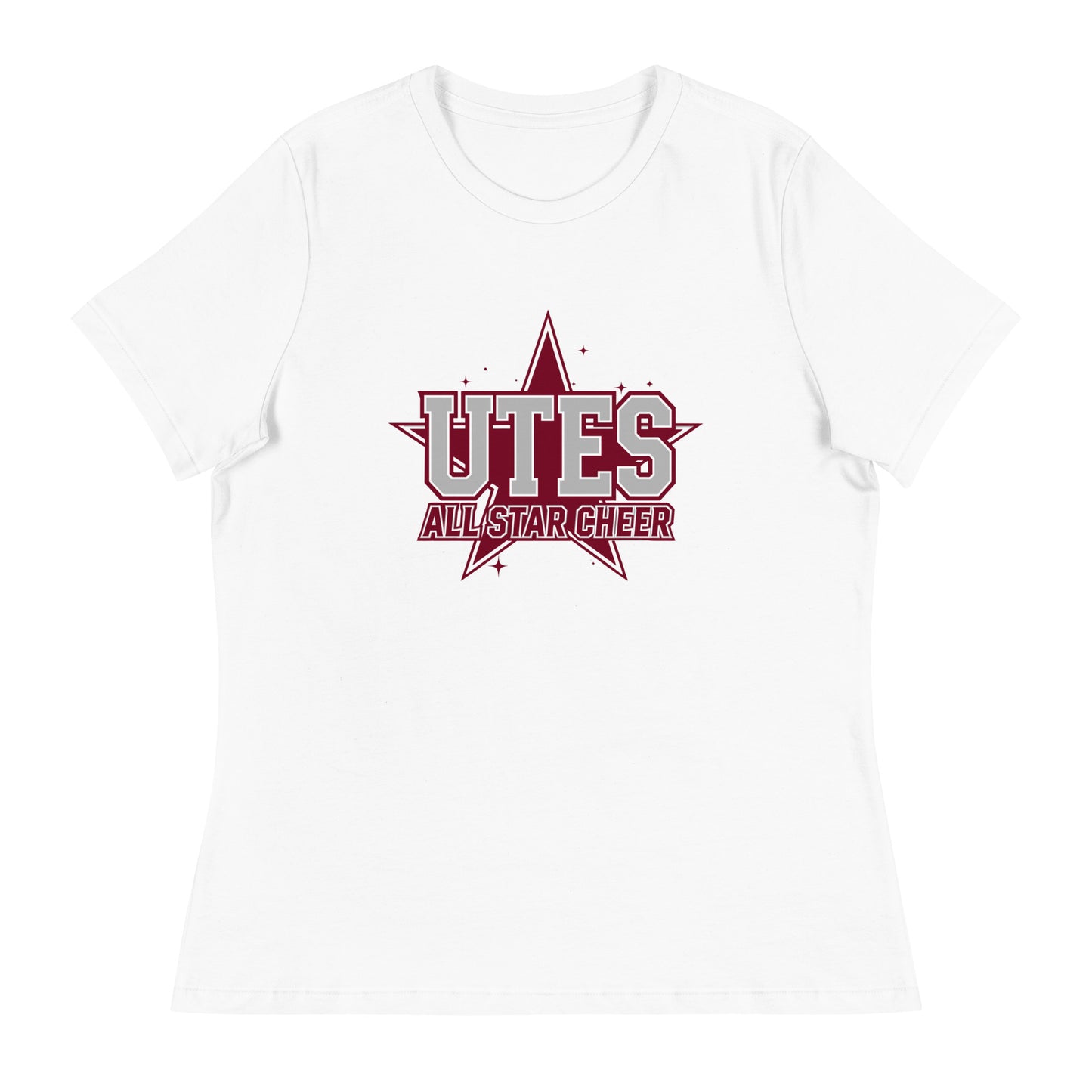 Performance | Women's Relaxed T Shirt | Utes Allstar Cheer | Crest Logo