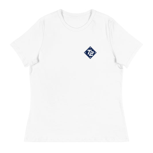 Performance | Women's Relaxed T Shirt | Texas Turn Two Baseball | Crest Logo