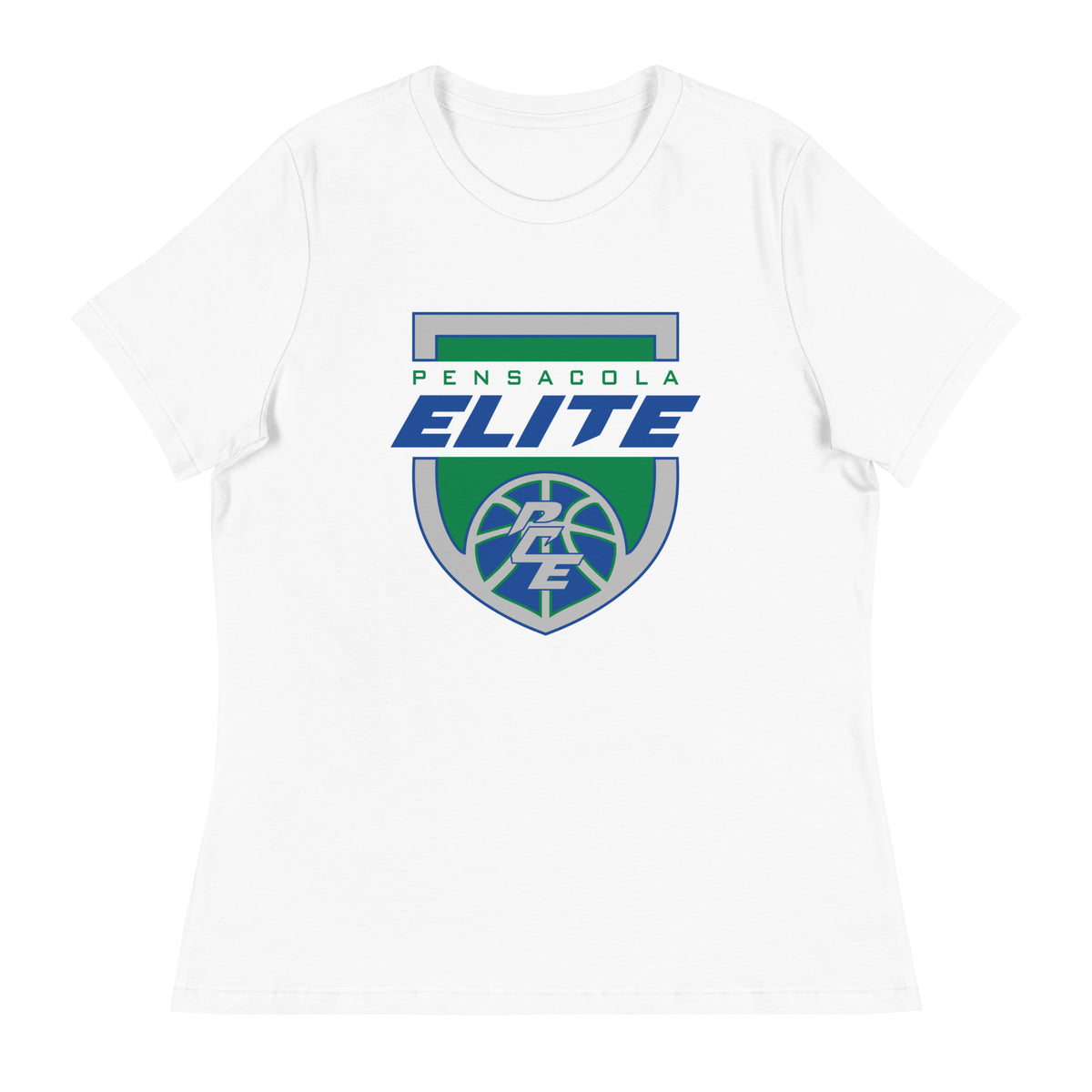Performance | Women's Relaxed T Shirt | Pensacola Elite Inc. | Shield Logo