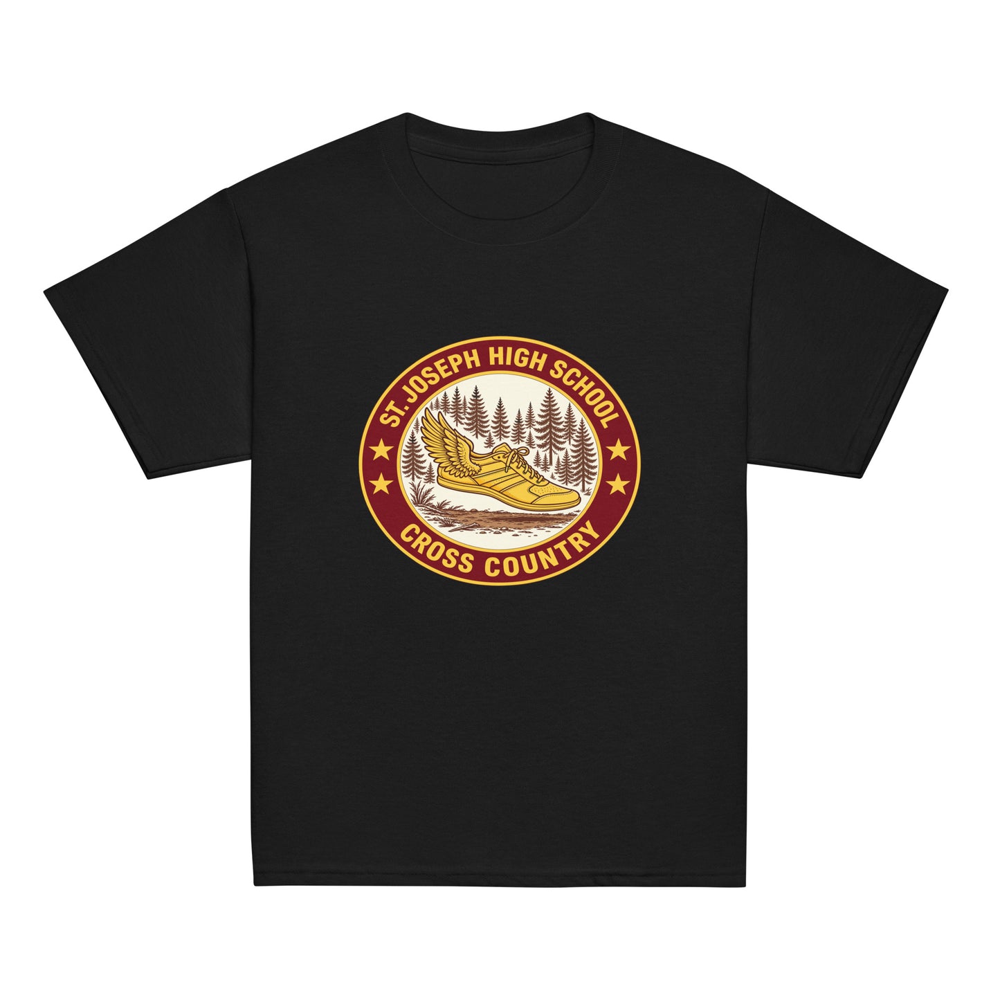 Classic | Youth T Shirt | St. Joseph High School - Cross Country | Badge Logo