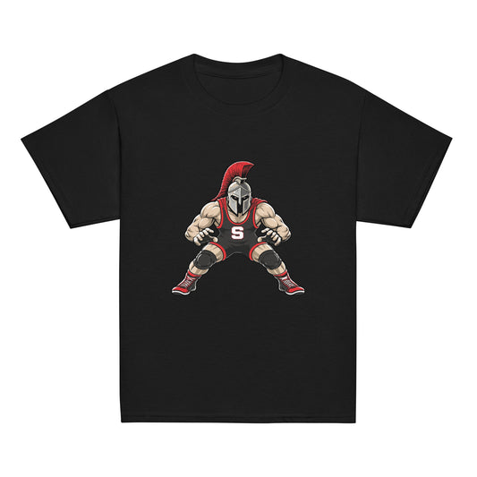 Classic | Youth T Shirt | Spartan Wrestling Club | Mascot Logo