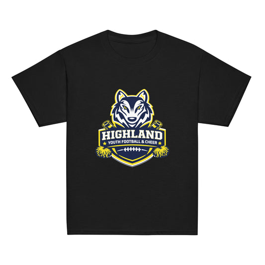 Classic | Youth T Shirt | Highland youth football and cheer | Emblem Logo