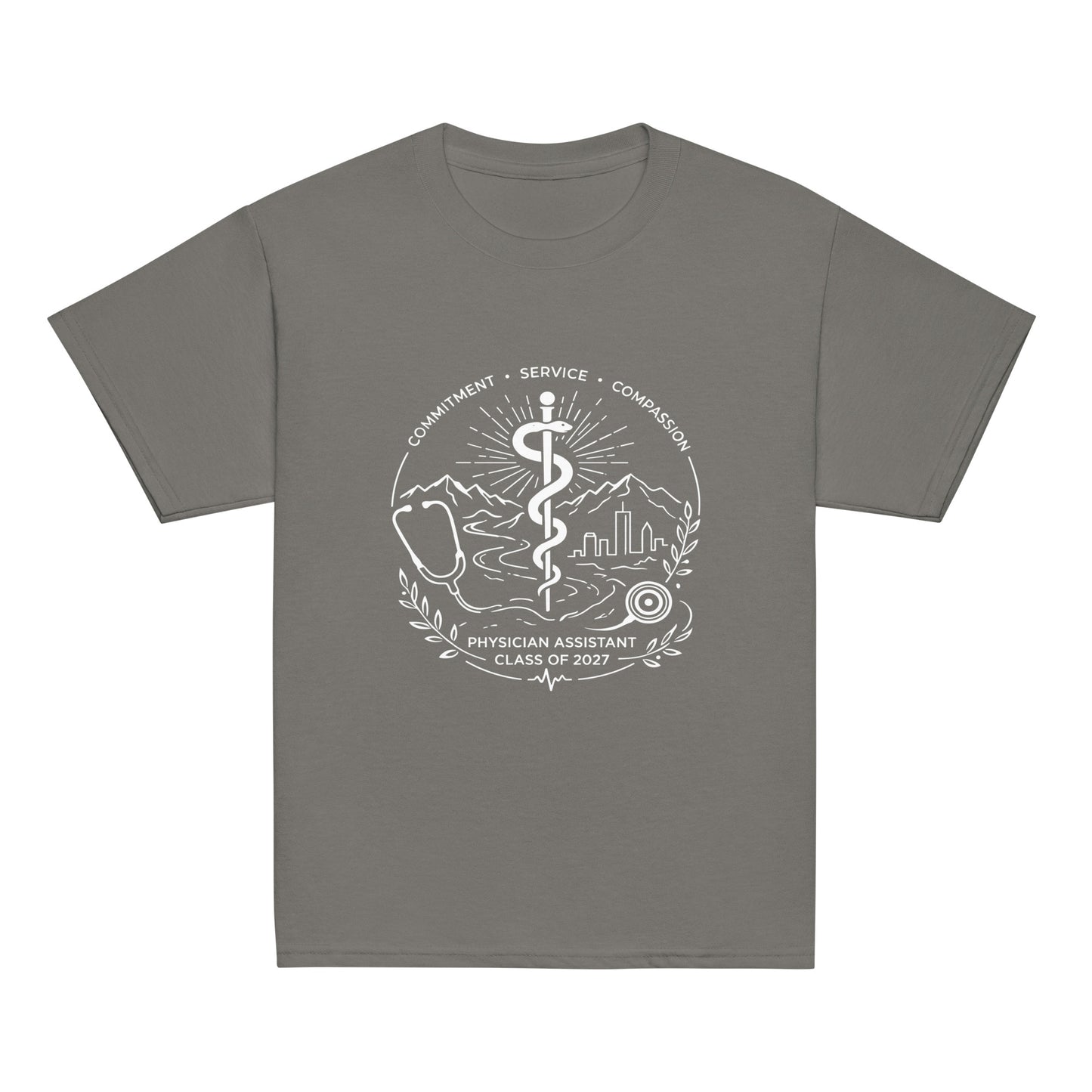 Classic | Youth T Shirt | Trine PA program | Crest Logo