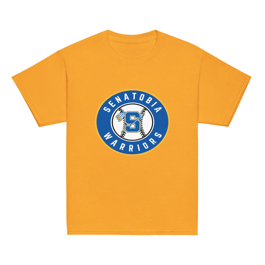 Classic | Youth T Shirt | Senatobia Warriors Baseball | Badge Logo