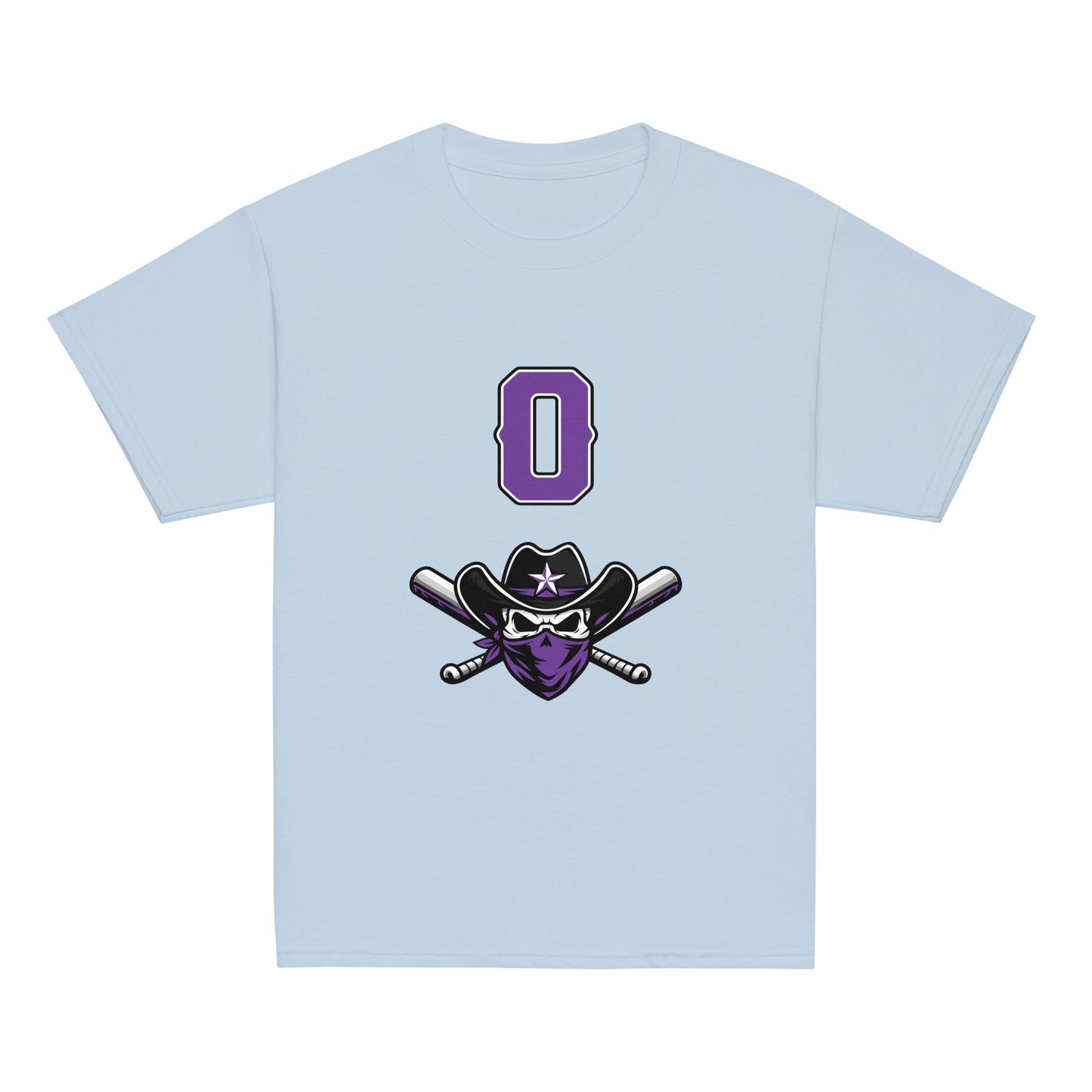 Classic | Youth T Shirt | Carolina Outlaws Baseball | Purple Renegades Logo