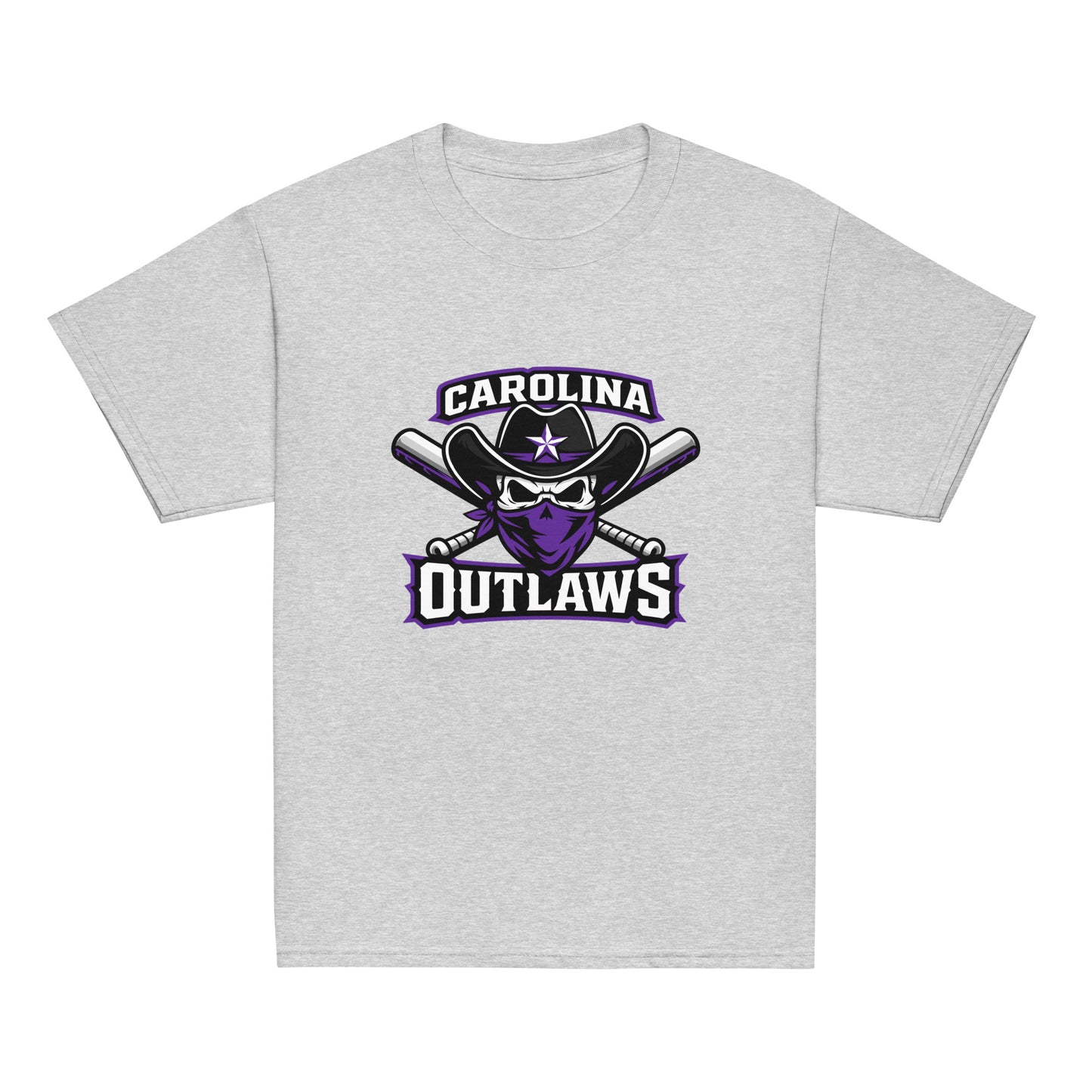 Classic | Youth T Shirt | Carolina Outlaws Baseball | Crest Logo