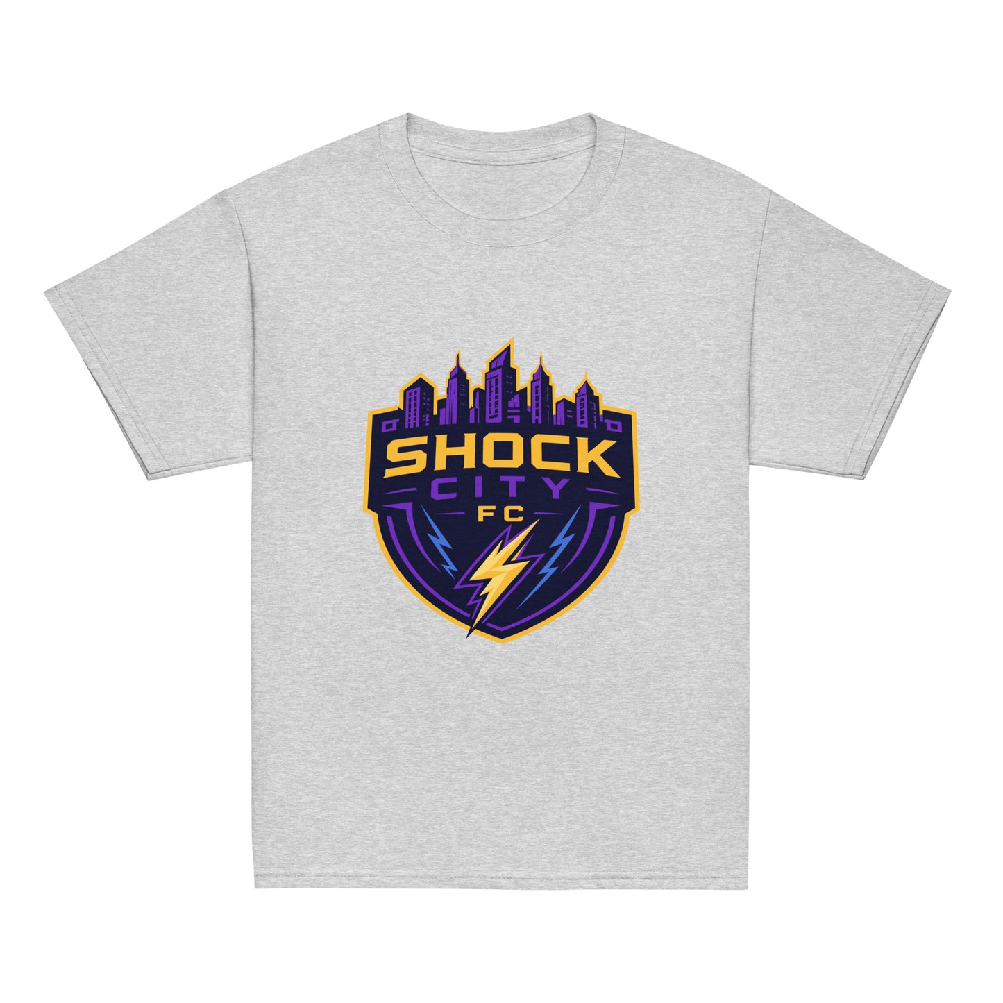Classic | Youth T Shirt | Shock City FC | Crest Logo