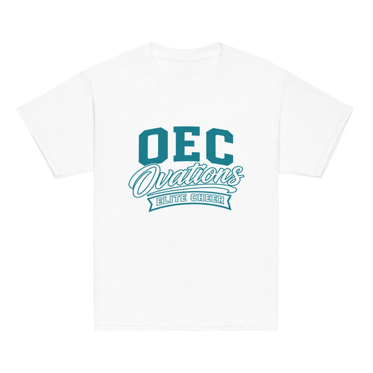 Classic | Youth T Shirt | Ovations Elite Cheer | Emblem Logo