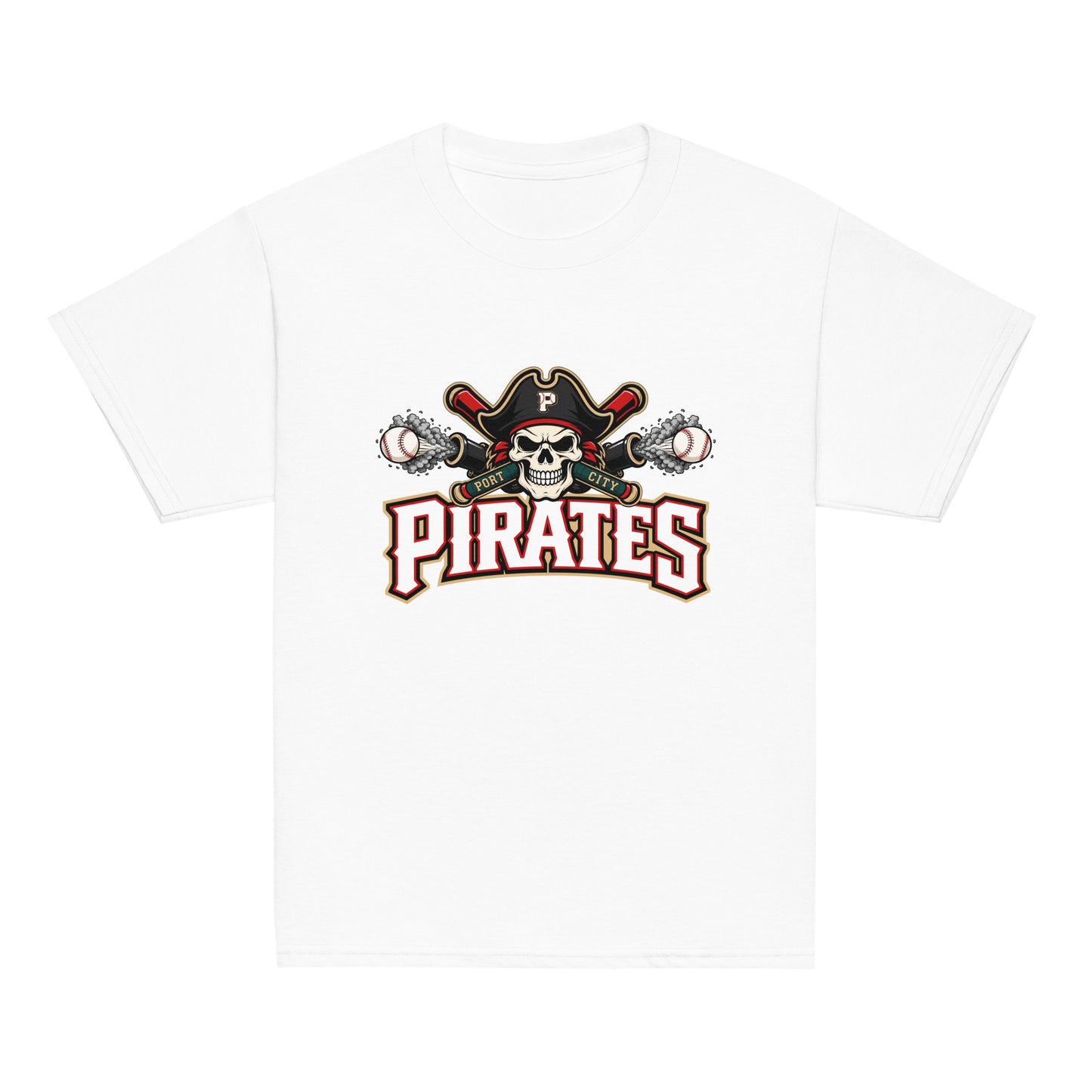 Classic | Youth T Shirt | Port City Pirates | Cannonball Portside Logo