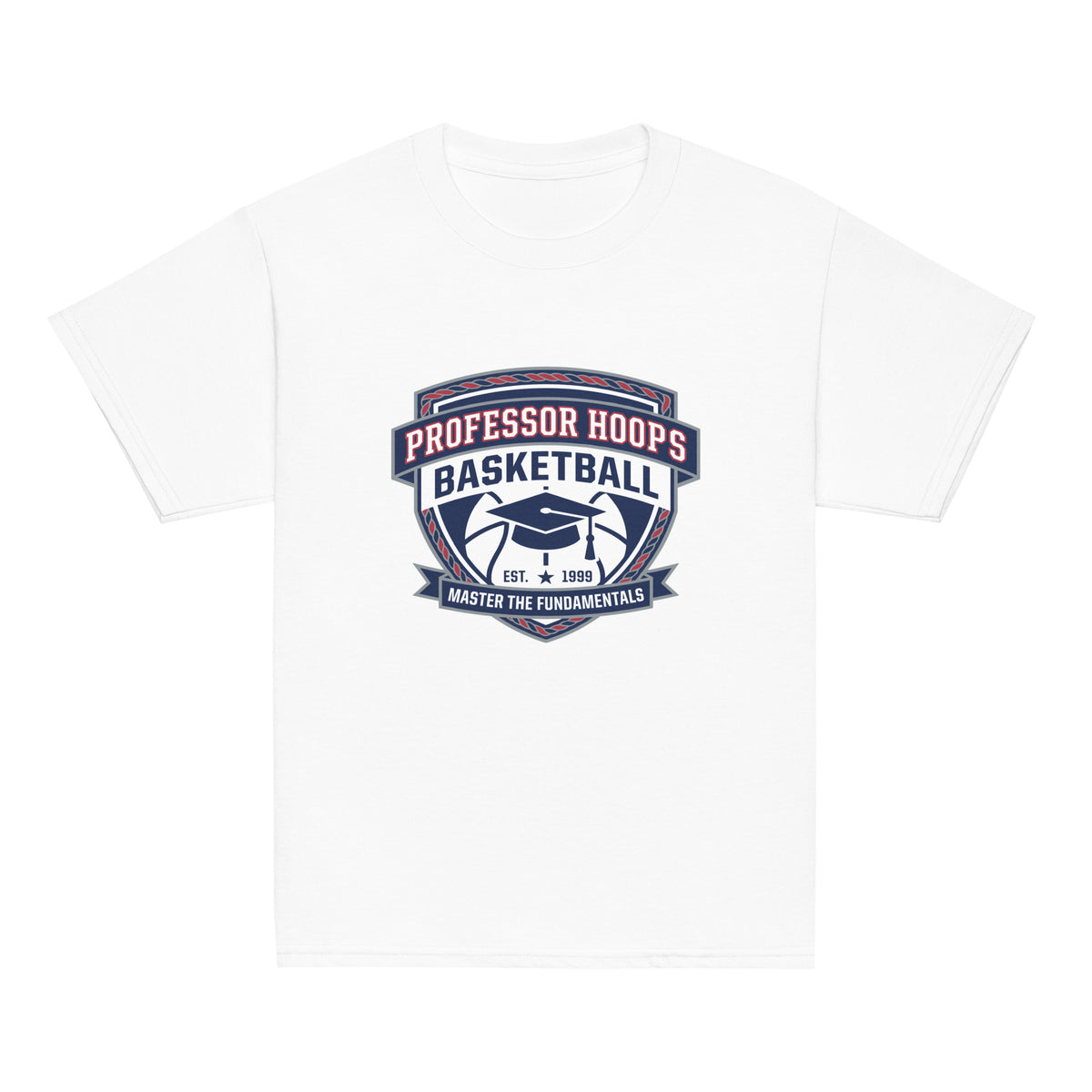 Classic | Youth T Shirt | Professor Hoops Basketball | Crest Logo