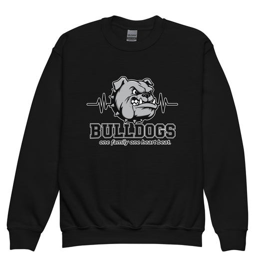 Classic | Youth Sweatshirt | Celina Recreational Football Black | Bulldogs Crest Logo
