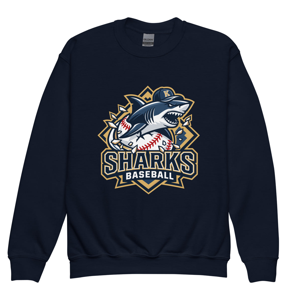Classic | Youth Sweatshirt | Sharks Diamond Sports | Valor Logo