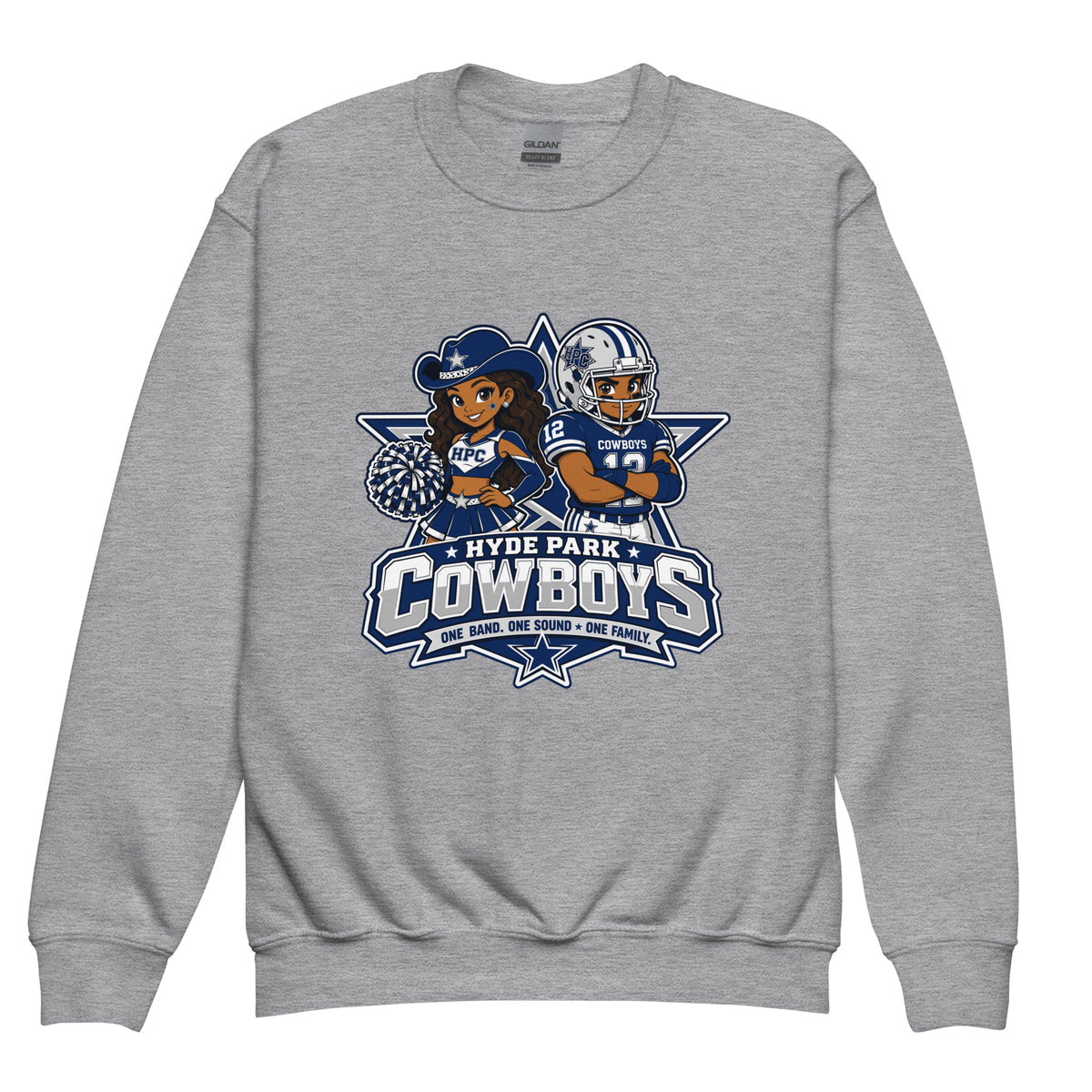 Classic | Youth Sweatshirt | Hyde Park Cowboys | Vanguard Logo