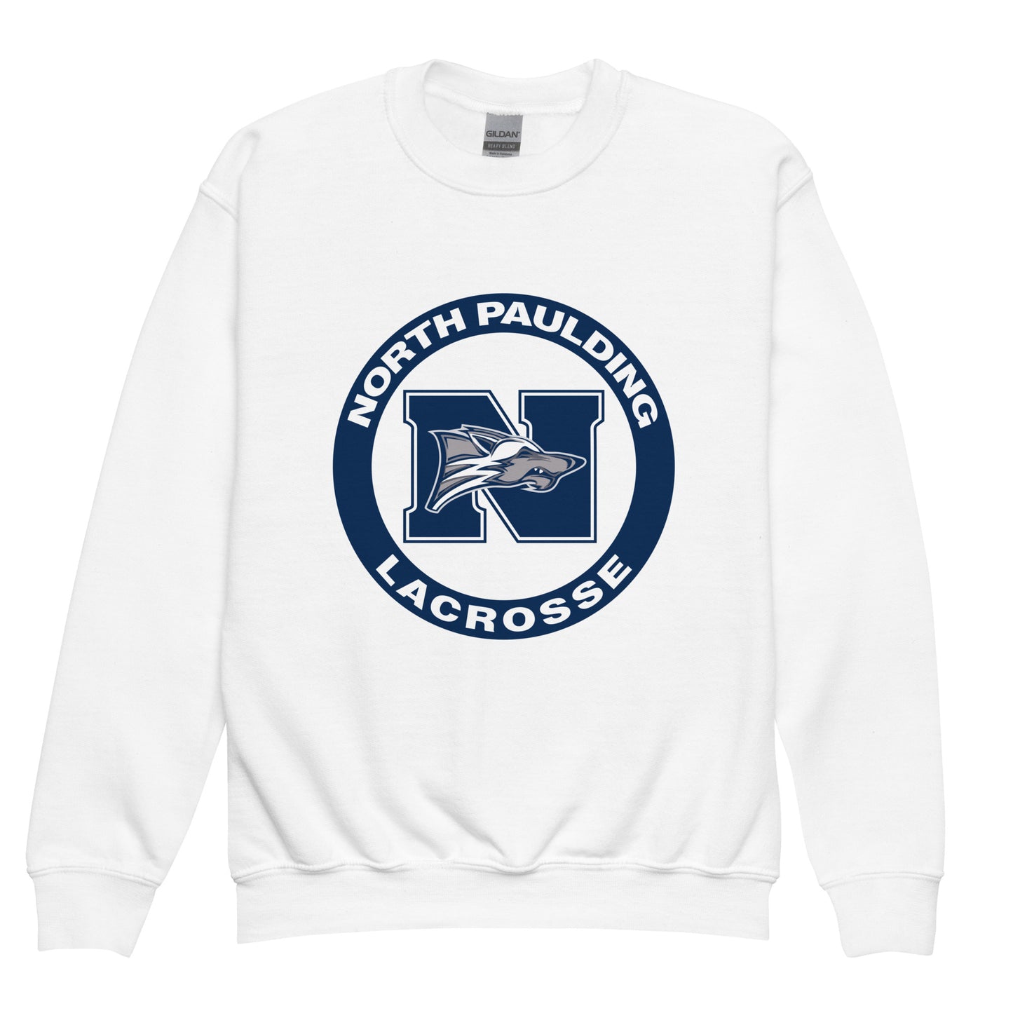Classic | Youth Sweatshirt | North Paulding Lacrosse | Badge Logo
