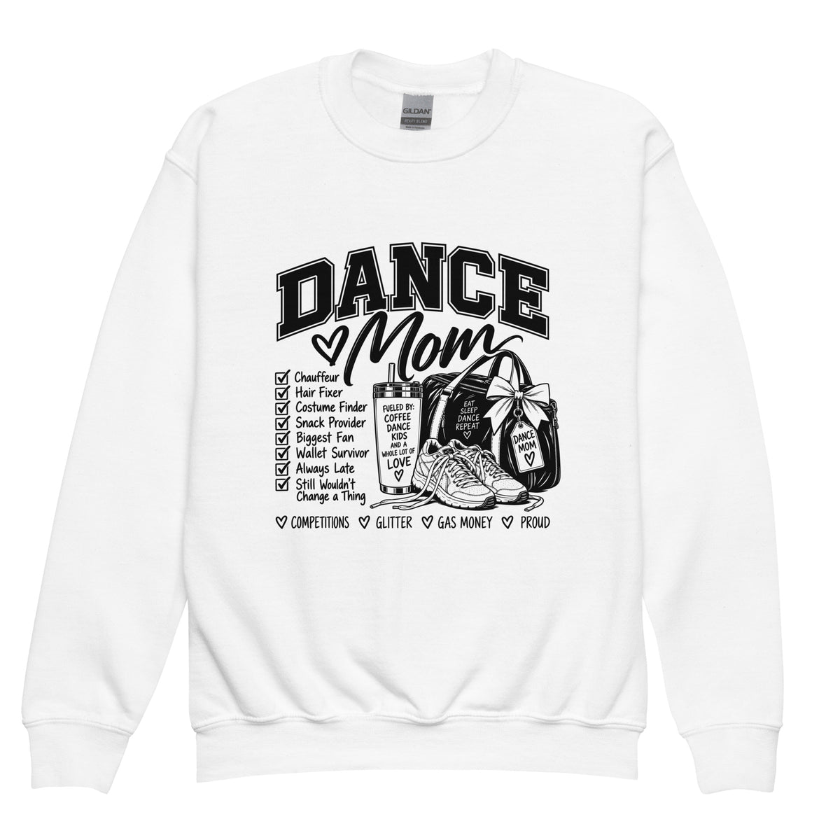 Classic | Youth Sweatshirt | Dance Life | Mom Crest Logo