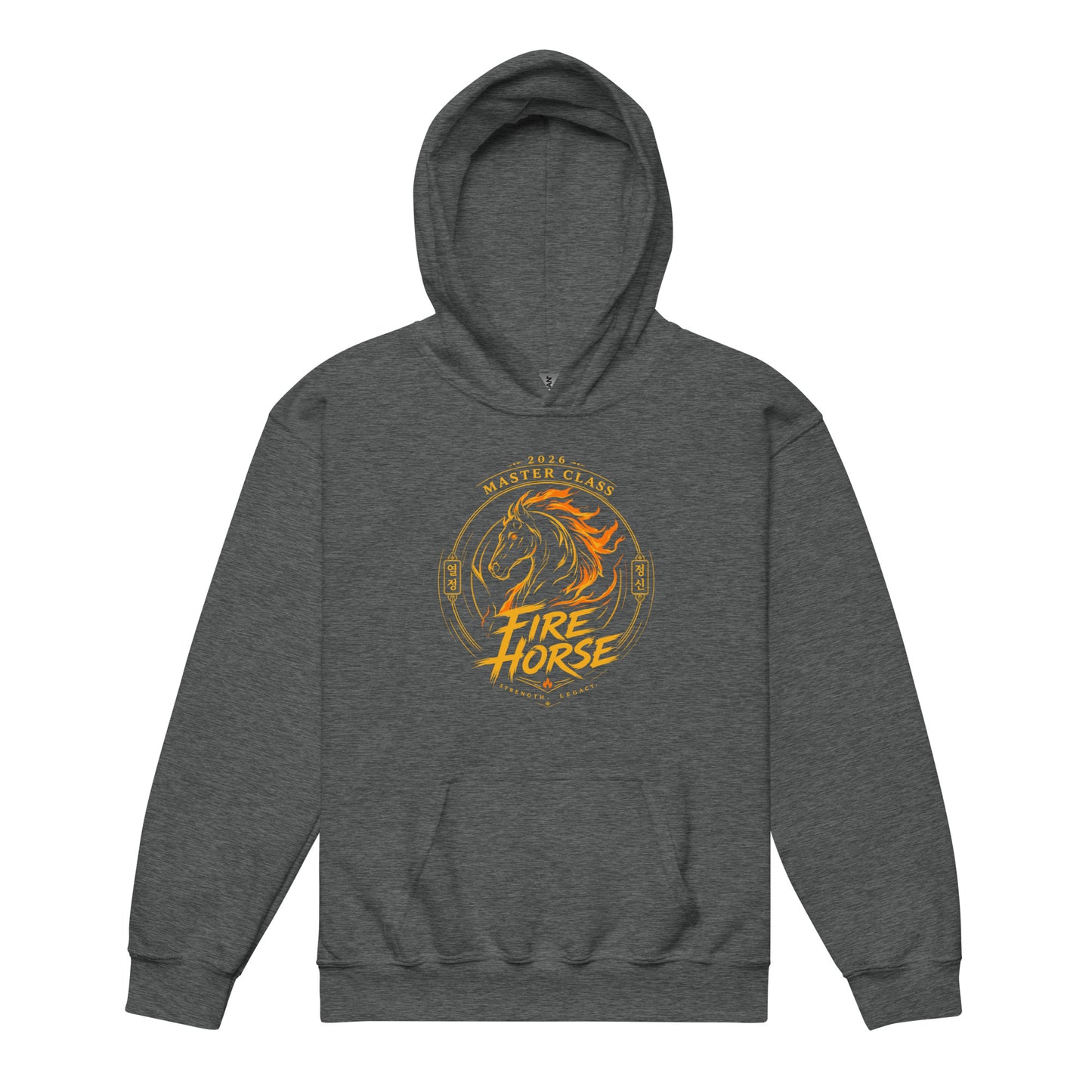 Classic | Youth Hoodie | Fire Horse Masters | Crest Logo