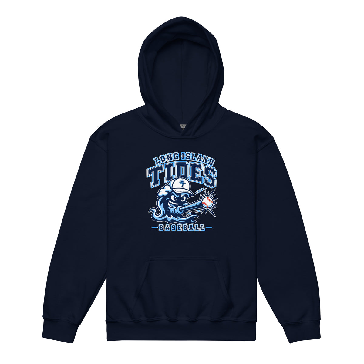 Classic | Youth Hoodie | Long Island Tides Baseball | Valor Logo