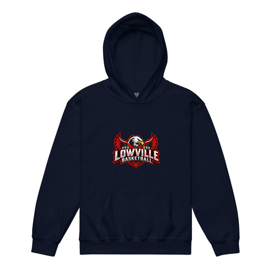Classic | Youth Hoodie | Lowville Girls Basketball | Emblem Logo