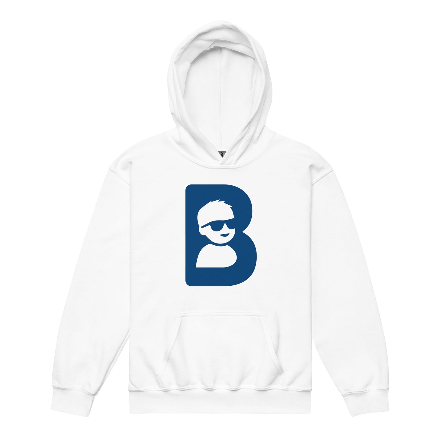Classic | Youth Hoodie | Brave Like Ben | Blue Maverick Logo