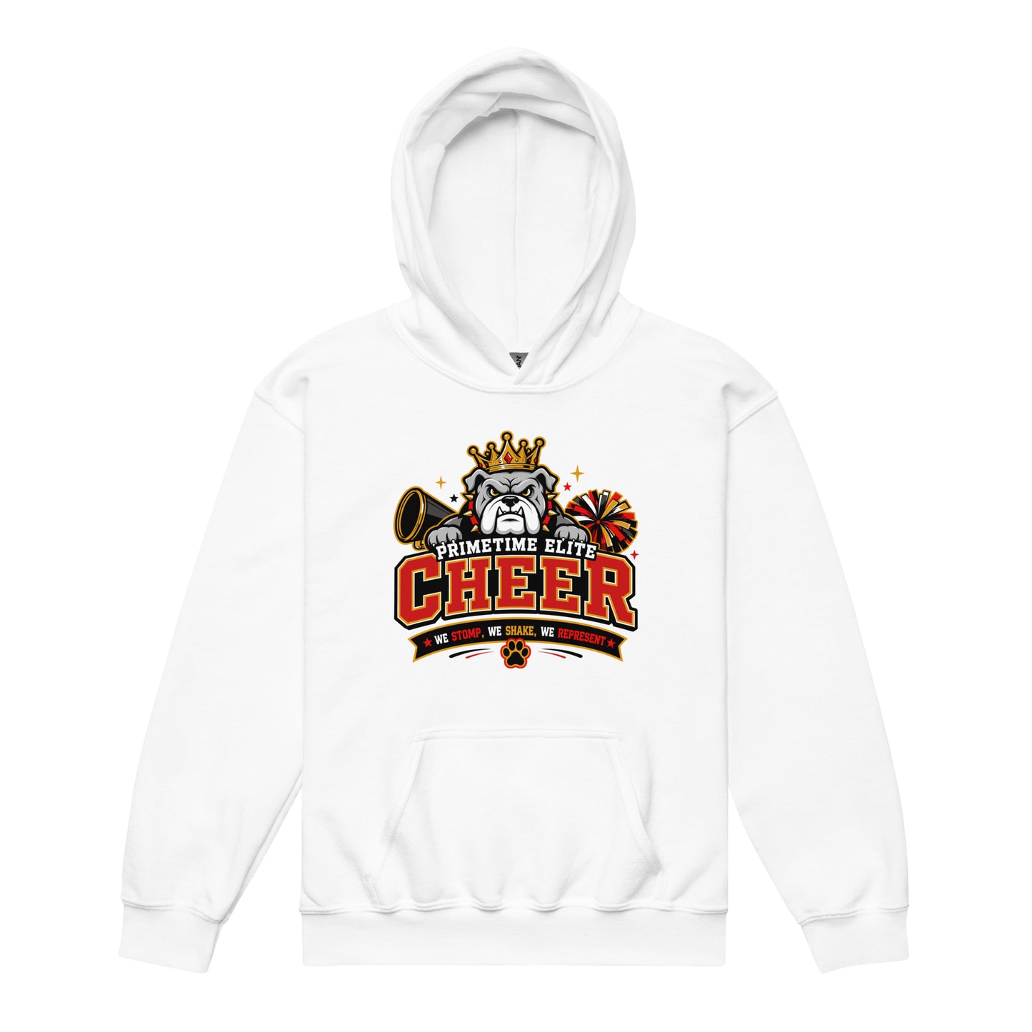 Classic | Youth Hoodie | PTE Bulldog Cheer | Crest Logo