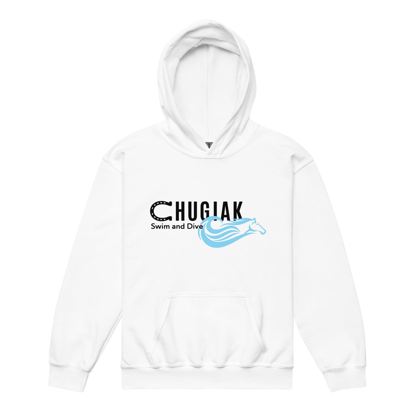 Classic | Youth Hoodie | Chugiak Mustang Swim & Dive | Crest Logo