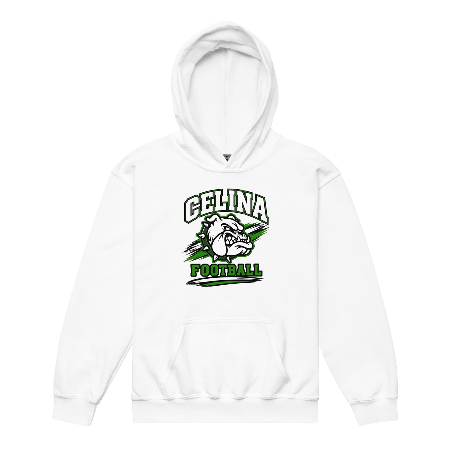 Classic | Youth Hoodie | Celina Black Football | Emblem Logo