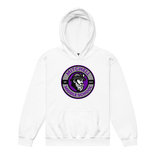 Classic | Youth Hoodie | Mitchell Middle School Softball | Badge Logo
