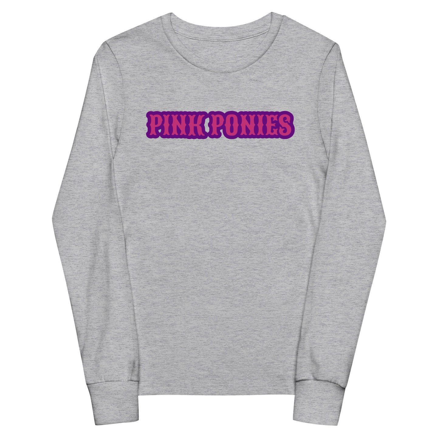 Performance | Youth Long Sleeve T-Shirt | Pink Pony Athletic Club | Script Logo