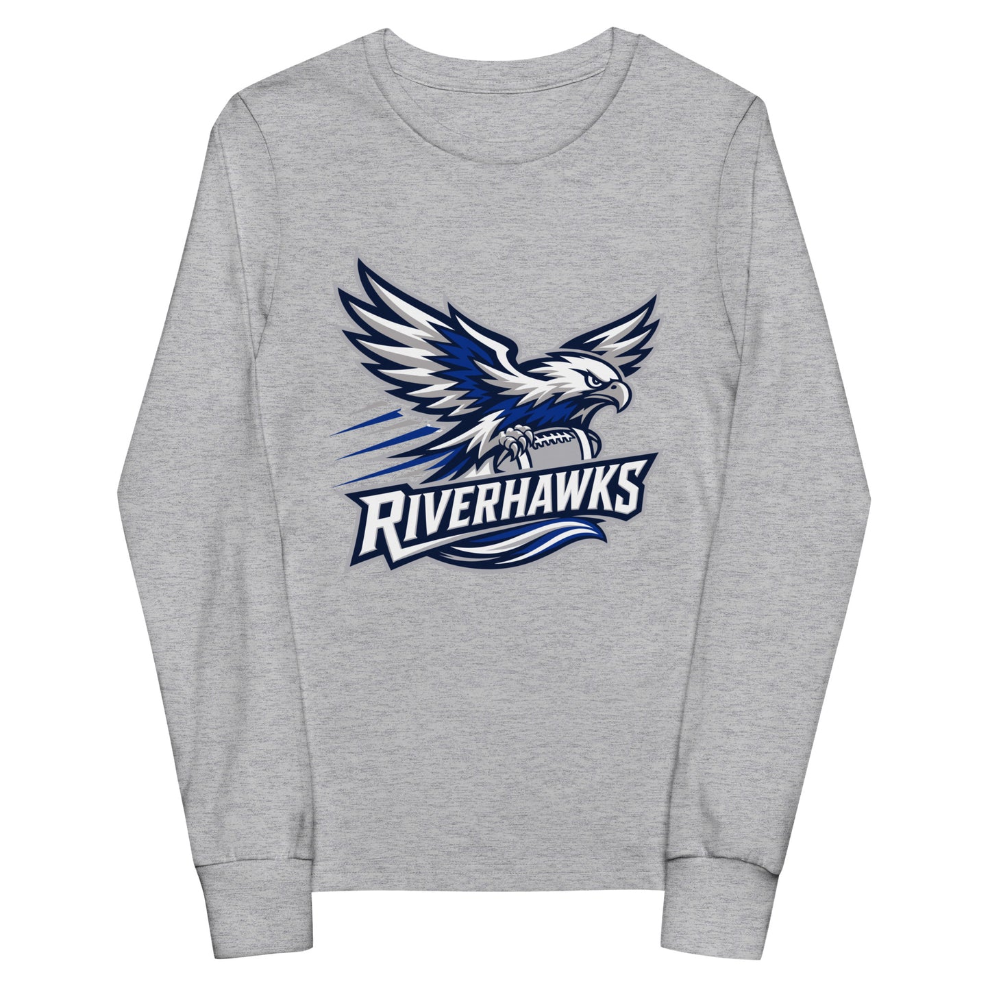 Performance | Youth Long Sleeve T-Shirt | Rochester Riverhawks | Crest Logo
