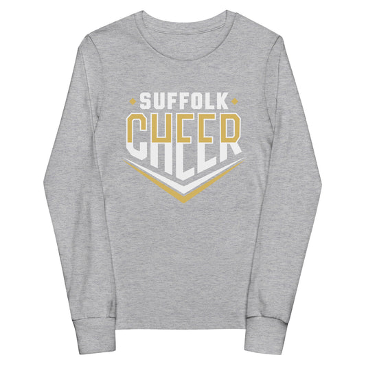Performance | Youth Long Sleeve T-Shirt | Suffolk University Cheerleading | Emblem Logo