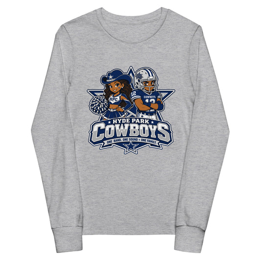 Performance | Youth Long Sleeve T-Shirt | Hyde Park Cowboys | Vanguard Logo